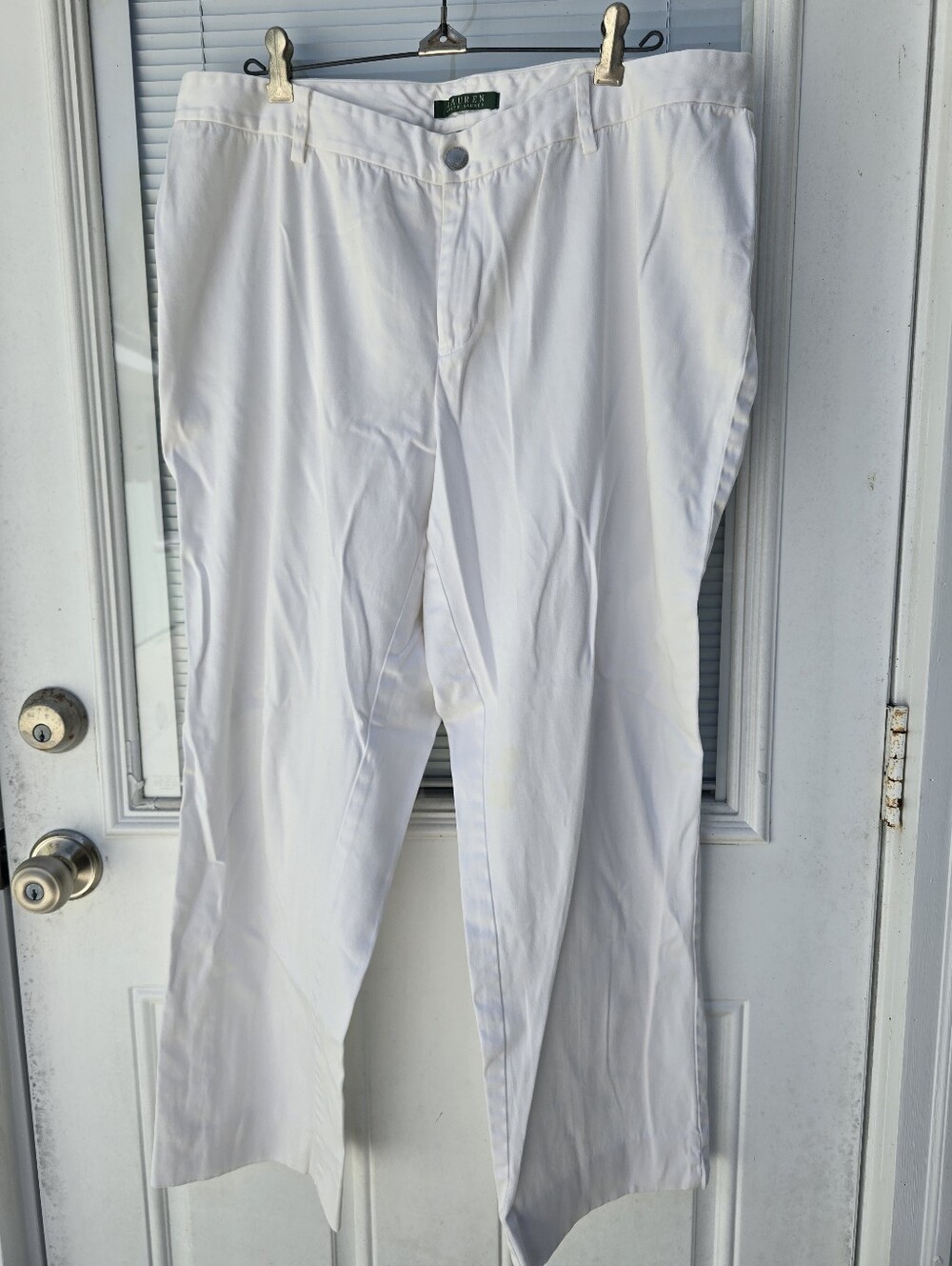 Ralph Lauren White Golf/Chino Pants - Classic Fit 14W